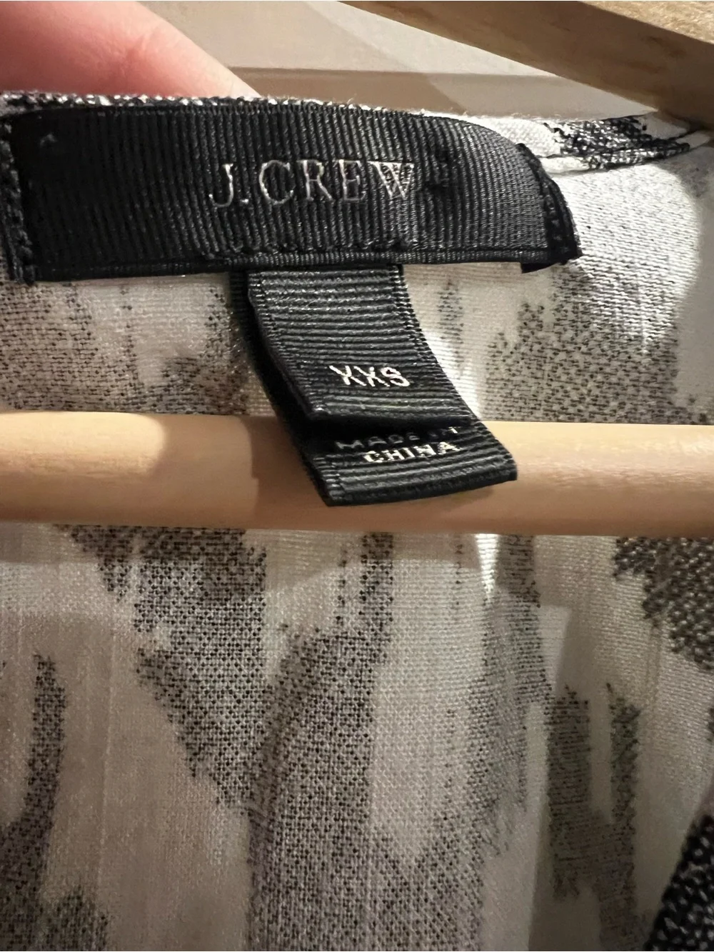 J.Crew Black White Ikat Print Linen Lyocell Romper XXS Pockets Summer Vacation